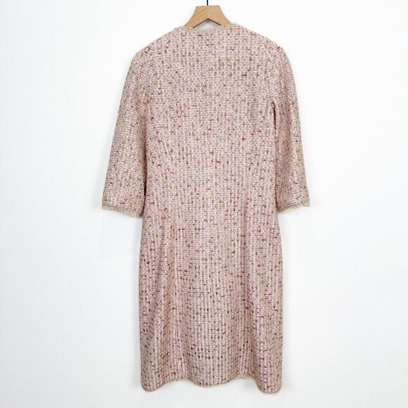 Vtg Bill Blass Jacket Womens 12 Pink Feminine Preppy Evening Bridgerton Fancy - Picture 8 of 16